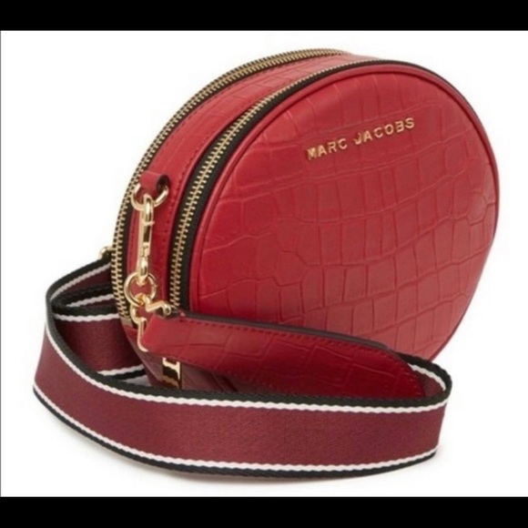 Marc Jacobs Bags Marc Jacobs Red Rewind Croc Embossed Oval